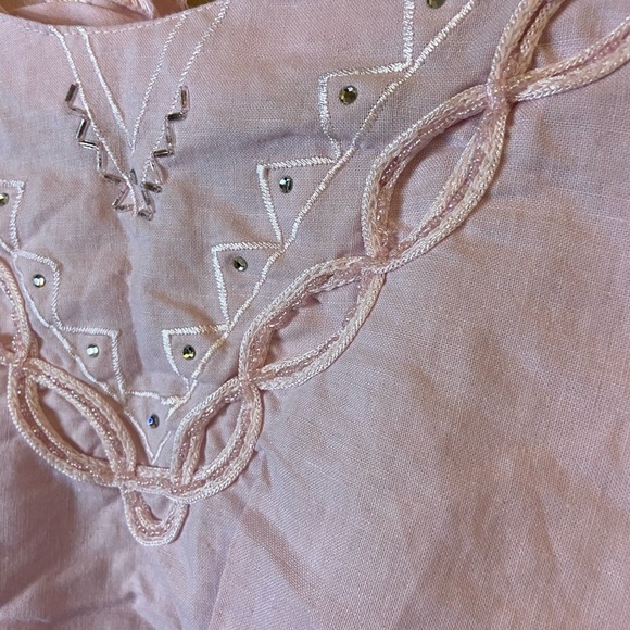 Vintage Pink Embroidered 80’s Crop Top - Picture 10 of 10